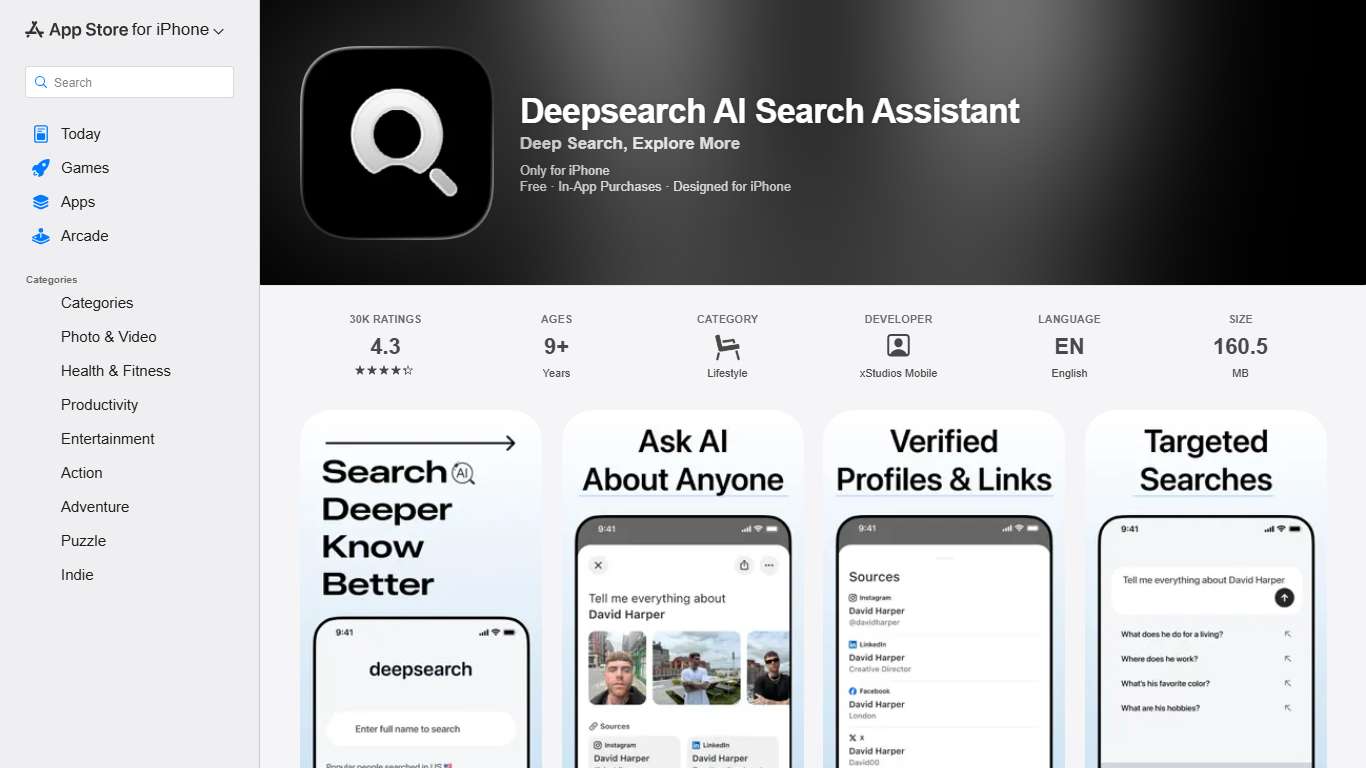 ‎Deepsearch AI Search Assistant App - App Store