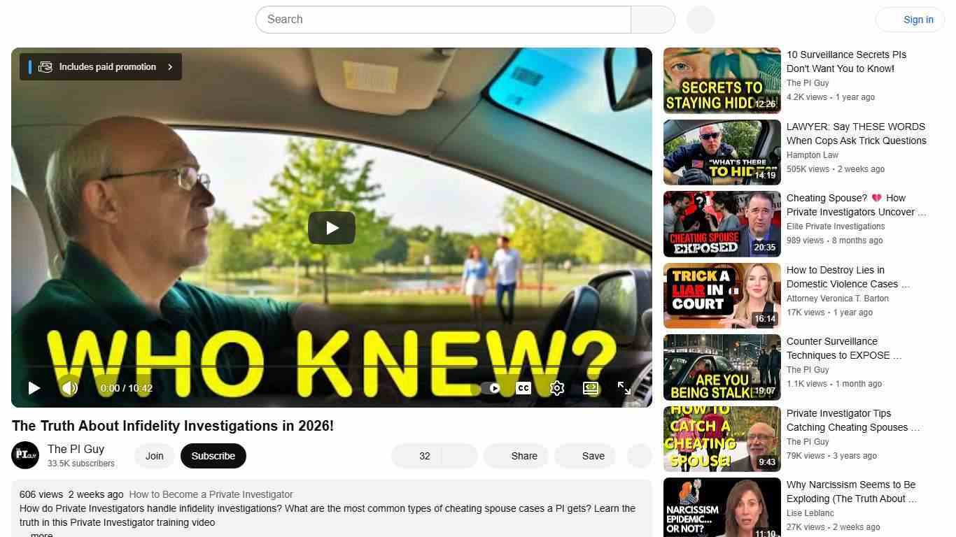 The Truth About Infidelity Investigations in 2026! - YouTube