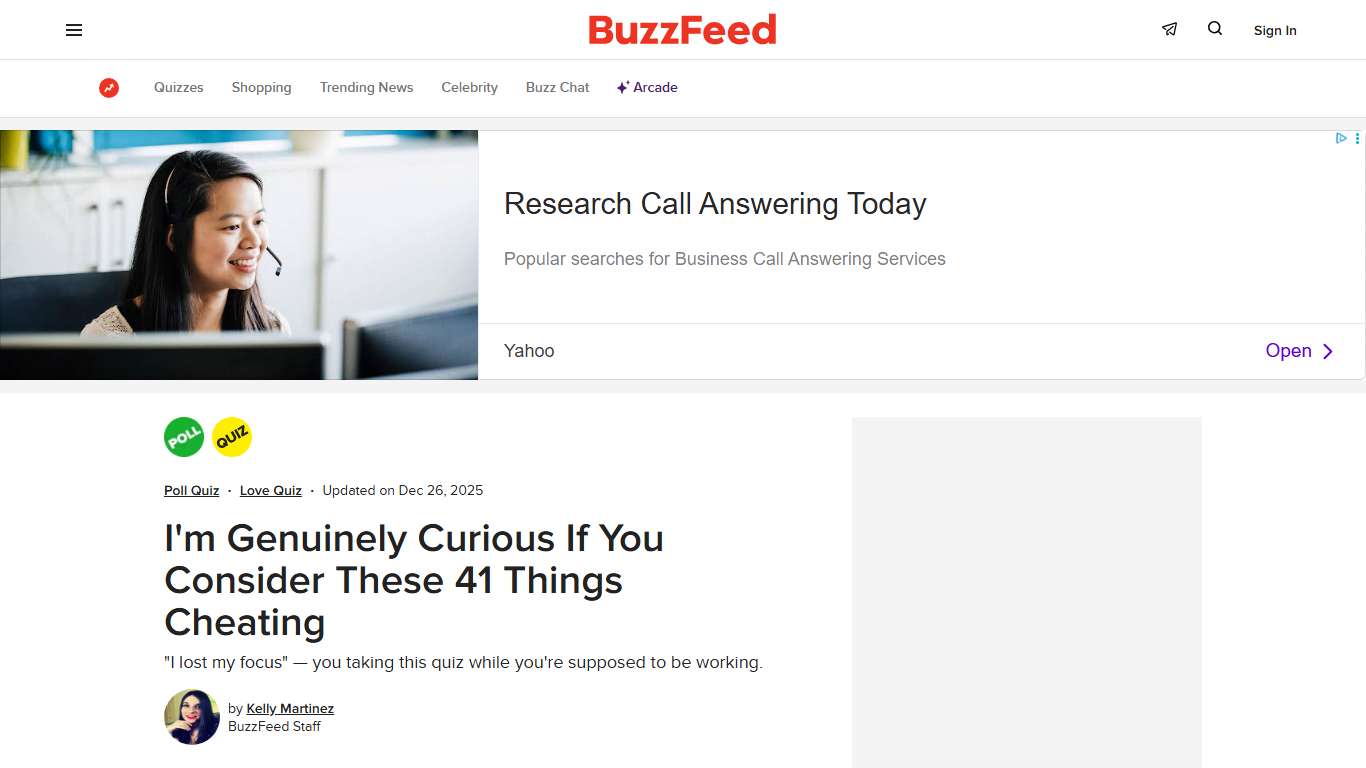 Is This Cheating Or Not Cheating? Quiz